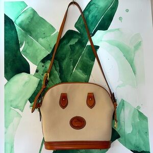 Dooney & Bourke Vintage All Weather Leather Satchel with Matching Keychain